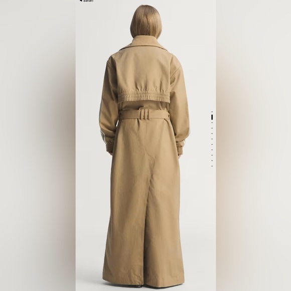 Adidas Originals Tan Trench Coat with Belt NWT (SOLD OUT) - Picture 3 of 5